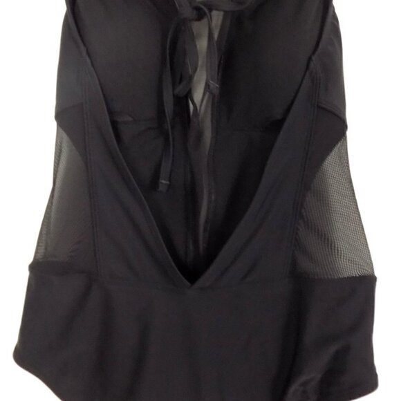 Ted Baker London One Piece Swimsuit US Size 8 Black Mesh Panels Ted Size 3 New - Picture 2 of 7
